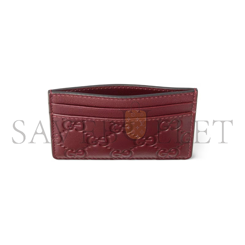 GUCCI GG EMBLEM CARD CASE 847204 (10*7cm)